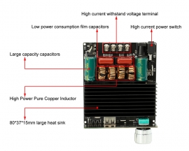 TDA7498E Bluetooth-Compatible Audio Amplifier Board 2.0 Two-Channel Stereo Module 160W+160W